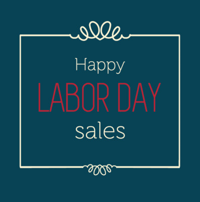 Happy Labor Day Sales Car Bumper Sticker Decal