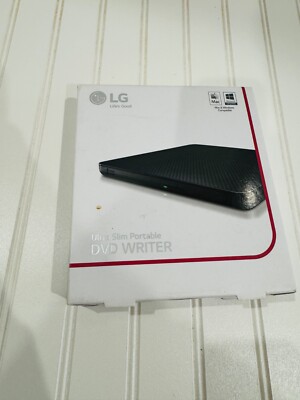 LG Ultra Slim External Portable DVD Writer For Apple Mac and Windows, GP65NB60