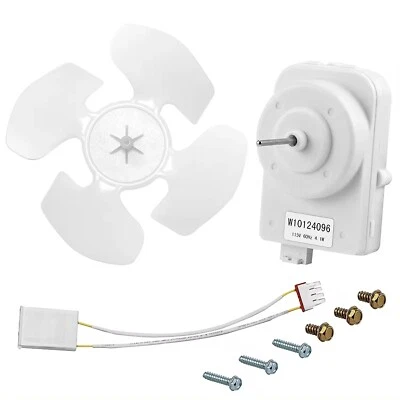 APEX APPLIANCE PARTS Condenser Fan Motor Kit for Whirlpool Refrigerators W10124096, AP4318657