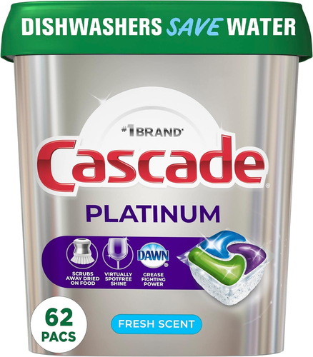 Platinum Dishwasher Pods, Detergent, Soap Pods, Actionpacs with Dishwasher Clean