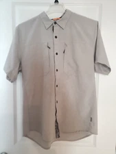 Magellan Outdoors Hunt Gear Men's L Camo Short Sleeve Shirt Beige