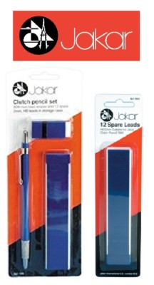 Jakar Künstler 2mm Kupplung Bleistift Kabel Halter, Ersatz Hb & Radierer / Gummi