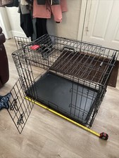 Dog Kennel Crate 30 Metal Black