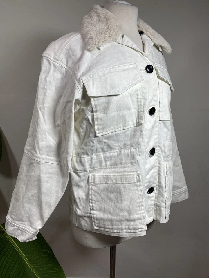 Chaqueta/abrigo para mujer La Vie Rebecca Taylor talla, color crema Foto 2 de 4