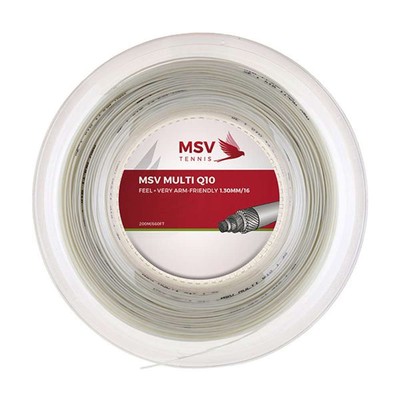 MSV Multi Q10 200m 1,30 weiß Tennissaite Multifilament Komfort+Touch