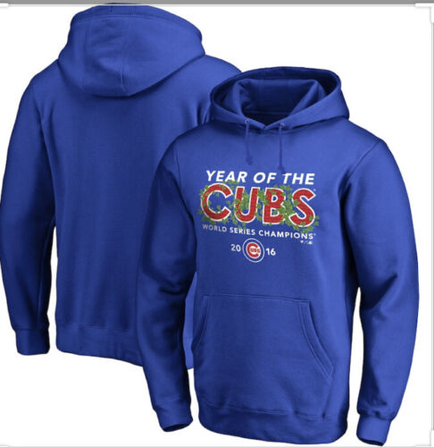 Brand New-Chicago Cubs 2016 World Series Champions Hoodie Sweatshirt Mens Small