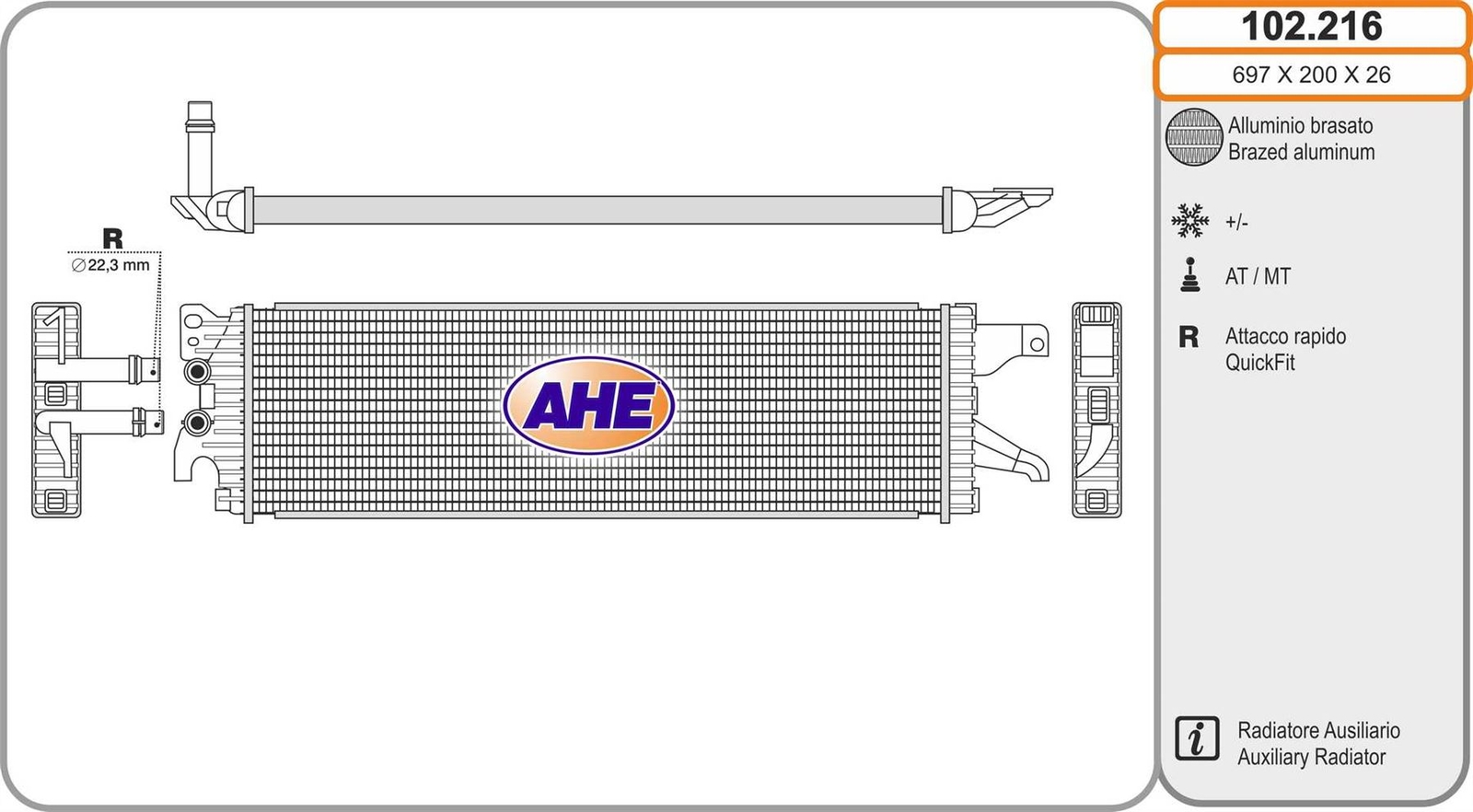 Radiateur VW Transporter T6 évite la surchauffe moteur du Caravelle 2.0 TDI