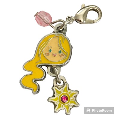 Vintage Disney Princess Rapunzel Tangled Clip On Charm Zipper Pull Purse  Signed