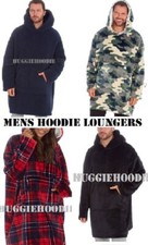 MENS UNISEX HOODIE ONE SIZE SNUGGLE 100 SOFT POLYESTER HOODY CAMPING EVENINGS