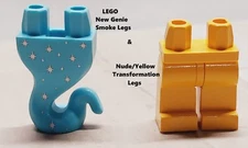 New LEGO Genie Smoke Legs Ghost Tail Mermaid Fin NUDE LEGS Set Walking Leg