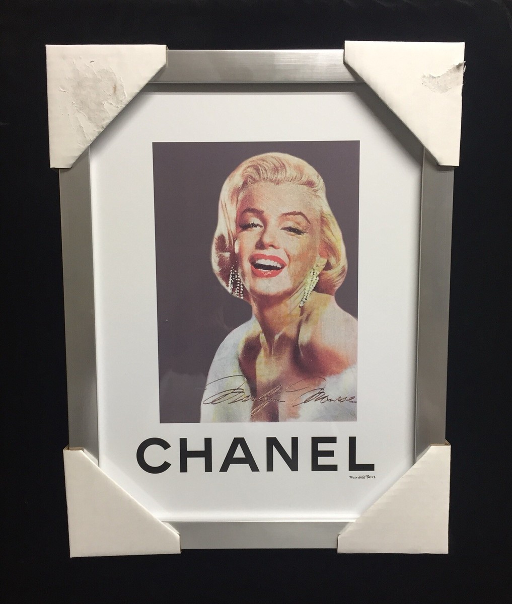 Marilyn Monroe Chanel Framed Print by Fairchild Paris Wall Art