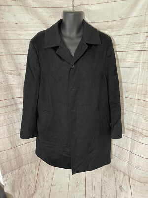 Black Lion by Karaaslan Men s Black Knit Buttons Closure Coat Size S