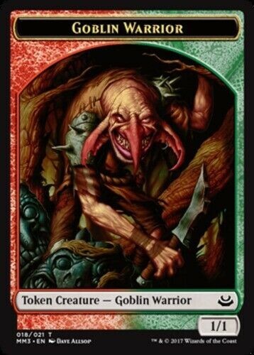 Goblin Warrior Token Modern Masters 2017 Light Play MTG Magic DNA GAMES - Picture 1 of 1
