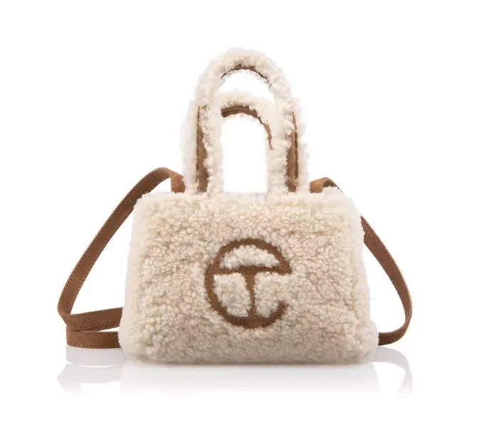 Telfar UGG Small Bag Purse Beige Brown Free Shipping