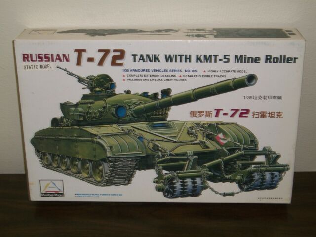Mini Hobby Models 1 35 Scale Russian T 72 Tank With Kmt 5 Mine Roller For Sale Online Ebay