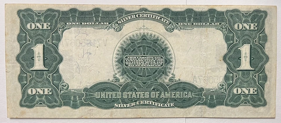 $1 One Dollar Bill 1899 Black Eagle Note Silver Certificate US Paper Currency XF - Image 2 of 4