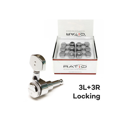Graph Tech PRL-8311-C0 Electric Locking 3+3 Contemporary Chrome 2 Pin