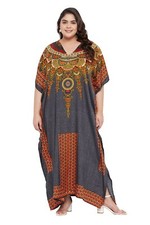 Kimono Sleeves Hippie Boho Kaftan Long Maxi Dress Summer Sundress Beach Cover Up