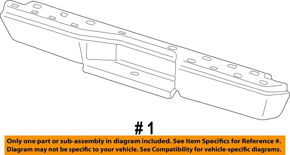 Used Rear Bumper Assembly Rear fits: 2001 Ford Ranger exc. Splash step bumper ch Foto 4 de 4