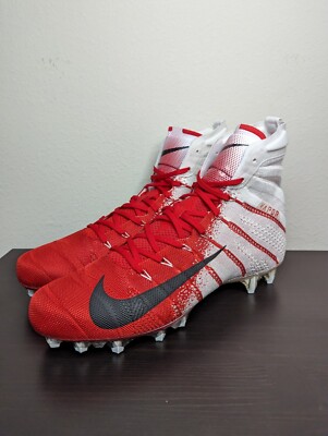 Nike Vapor Untouchable 3 Elite Football Cleats White Gym Red AO3006-160 Nike Vapor Untouchable Pro 3 Football Cleats Red & White  main image 4