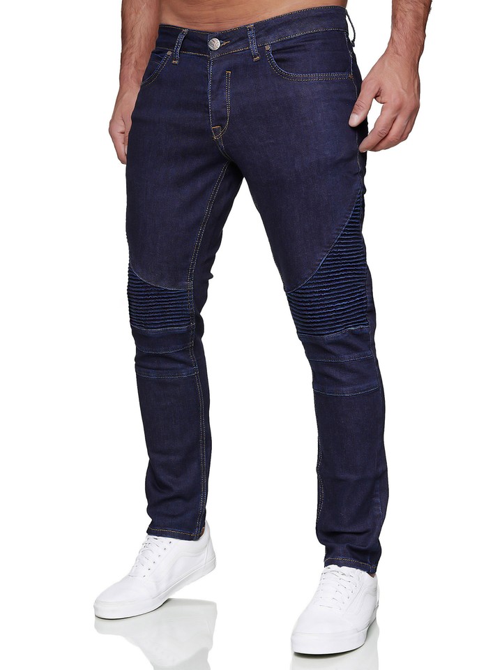 Tazzio 16525 Jean Slim Aspect Usé Stretch Denim Pour Homme
