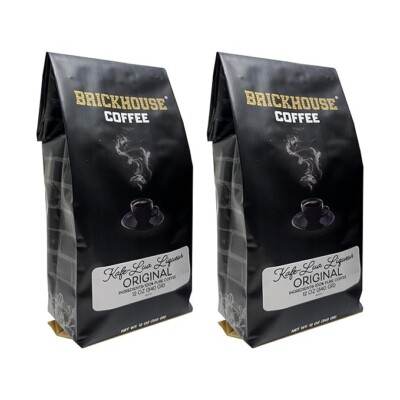 Kafe-Lua Liqueur Flavored Ground Coffee By Brickhouse, 12oz Bag (Pack of 2, Orig