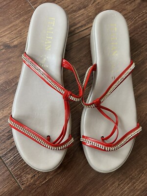 Italian Shoe Makers Women's Sandals Flip-Flops Size 11 Wedge