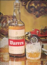Warren Whisky 11 x 14 inch 1960's Vari-Vue Lenticular 3-D Picture Factory Sealed