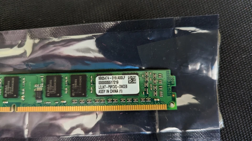 4GB PC RAM Kingston PC3-10600 DDR3 KVR1333D3S8N9K2/4G KVR1333D3S8N9K2 Low Profil - Image 2 of 3