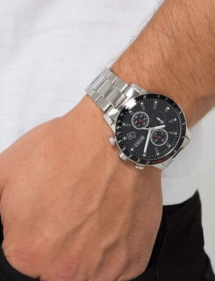 Mens hugo boss rafale clearance chronograph watch 1513509