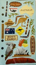 Set of 21 AUSTRALIA Stickers Kangaroo Koala Boomerang Aussie Flag Opera House