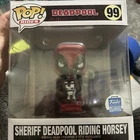 Funko POP Rides Jumbo Sheriff Deadpool Riding Horsey #99 Exclusive NEW