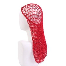 Long Crochet Hair Snood Mesh Hair Net Elastic Hair Care Sleeping Hat For Women