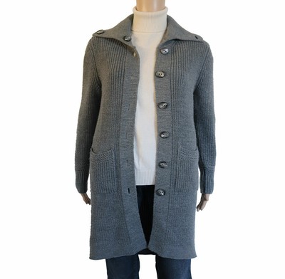 Nero Giardini Taglia S Lana Merinos Cardigan Lungo Maglia Pullover Maglieria   | eBay