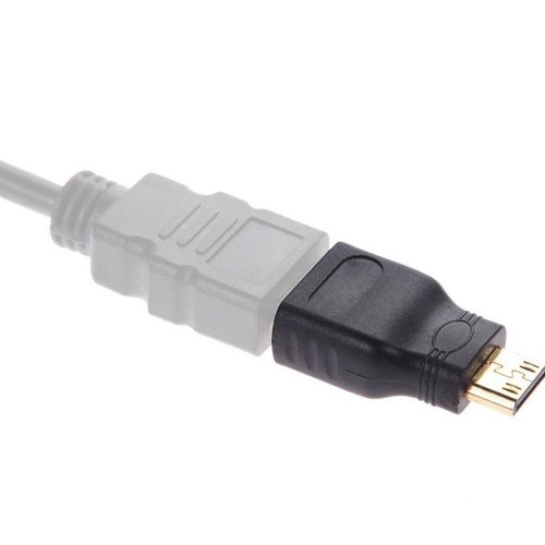 Mini HDMI Male to Standard HDMI Female Adapter Gold Plated HDTV 4K 1080p New - Bild 10 von 12