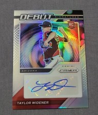 2021 Panini Prizm Debut Signatures Prizms Silver #11 Taylor Widener
