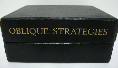 OBLIQUE STRATEGIES CARDS Brain Eno Peter Schmidt 3rd Edition 1979 Writers Block