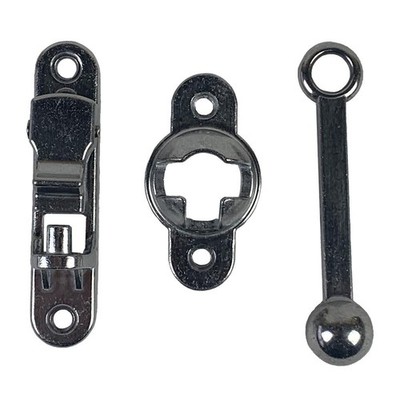 Global Link 4'' Ball Socket Door Holdback, Non-Corrosive Aluminum