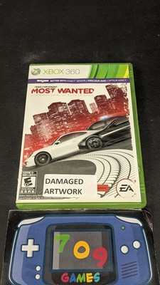 Need for Speed Most Wanted (Microsoft Xbox 360, 2012) *Damaged Artwork*