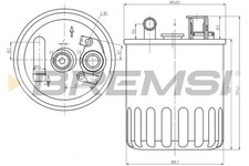 BREMSI Kraftstofffilter für Mercedes-Benz Sprinter 3-T Kasten 903 901 902