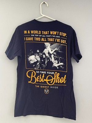 PRE-OWNED BLUE THE GHOST INSIDE BEST SHOT T-SHIRT MEDIUM