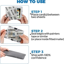 Trading Card Shipping Protectors - Premium Ultra Strong Plastic Inserts - 110 Pa