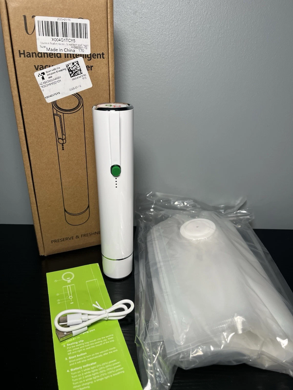Handheld Vacuum Sealer With 30+ Vacuum Sealer Bags
Opens in a new window or tab