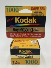 Kodak Royal Gold 1000 Color Film RF 135-12 Exposure NOS Factory Sealed 08/1995