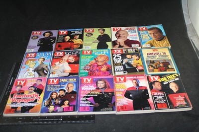 LOT OF 15 STAR TREK TV GUIDES KIRK VS PICARD TREK GOES ON FAREWELL TO STAR TREK