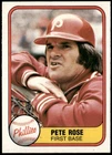 1981 Fleer #1 Pete Rose EXMT