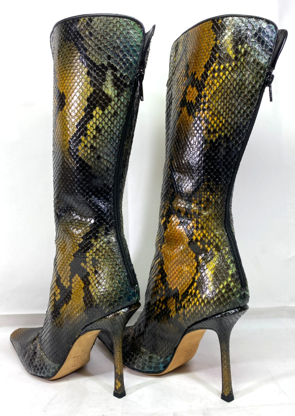 Jimmy Choo Python Leather Knee High Stiletto Boot… - image 5