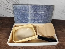 Vintage magnifier with handle, magnifying glass . Original Eastern Europe. NS