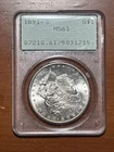 1891 S Morgan Silver Dollar PCGS MS61 OLD RATTLER HOLDER
