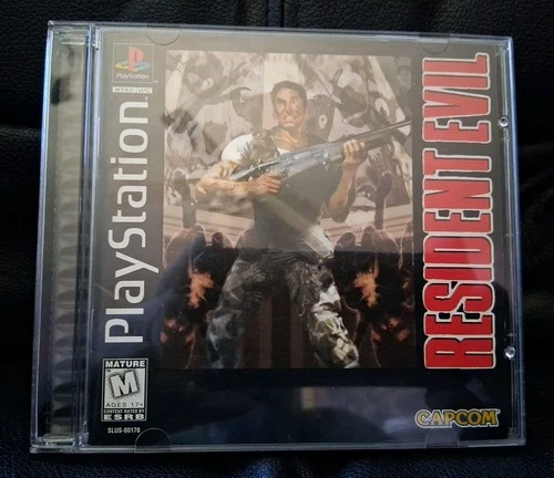 PlayStation RESIDENT EVIL Video Game - 1996 Capcom - Tested/Played - Great Shape